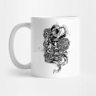 The Diver (black) Mug